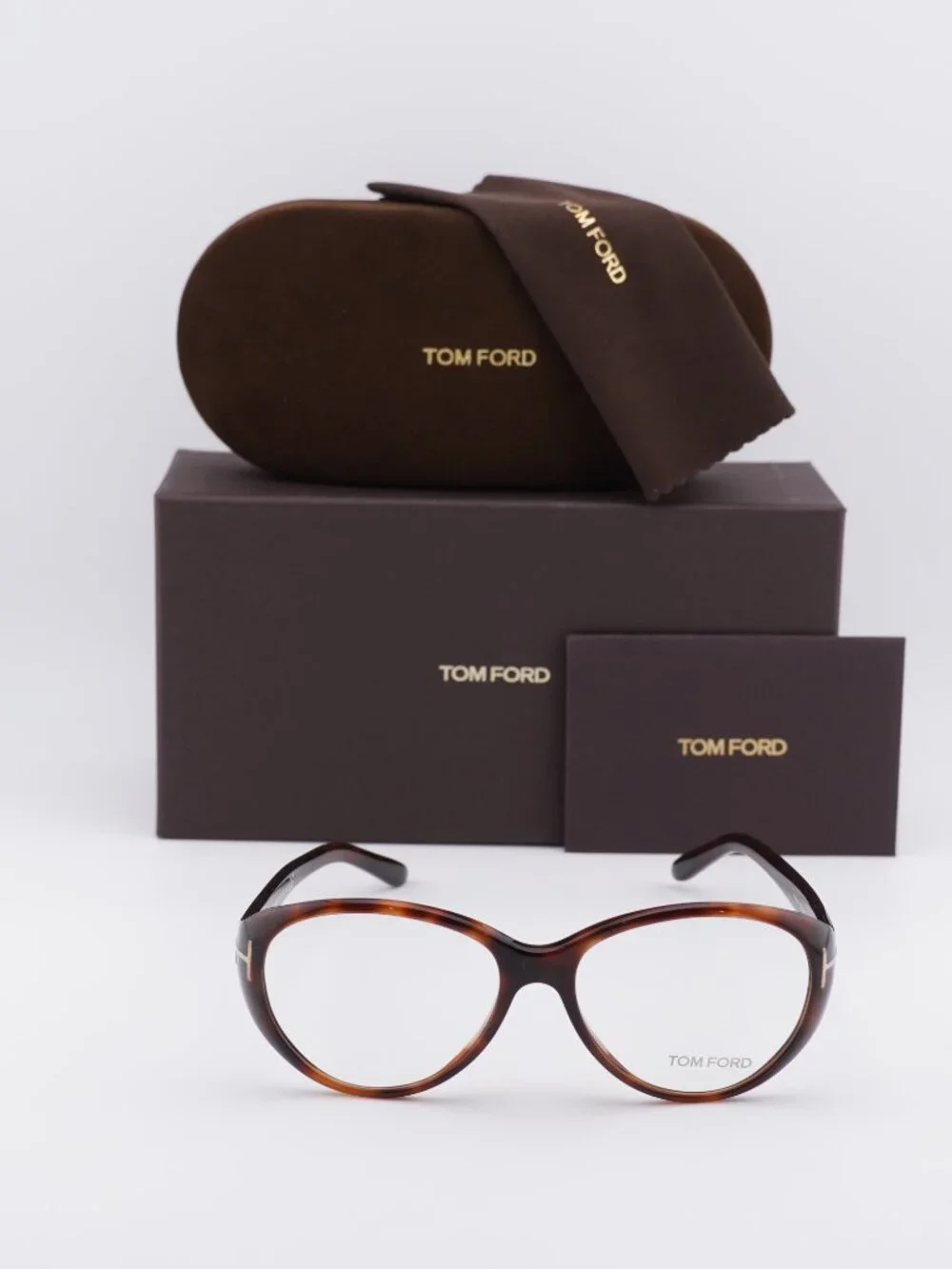 Tom Ford FT5245 052 Oval Eyeglasses - Dark Havana 53mm